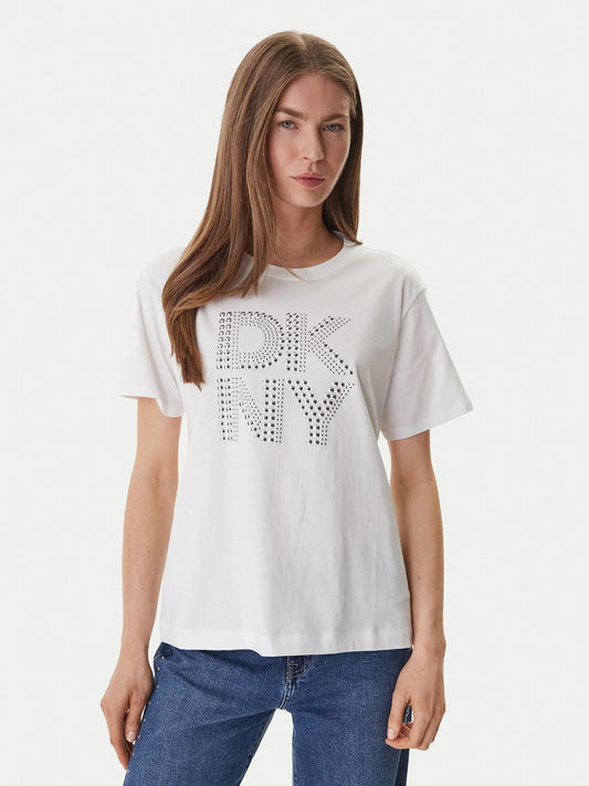 DKNY RHINESTONE LOGO TOP