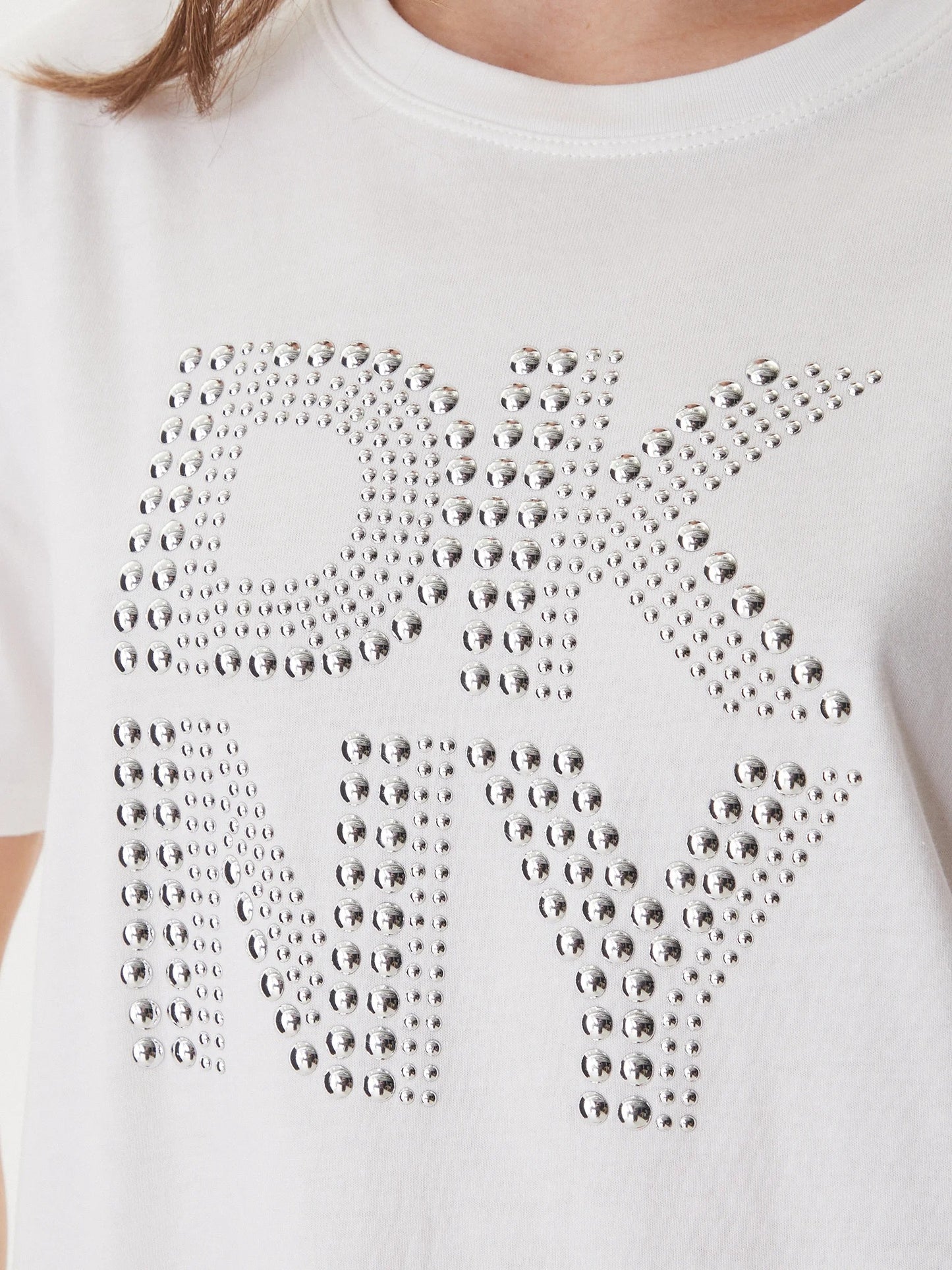 DKNY RHINESTONE LOGO TOP