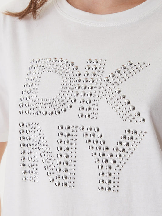 DKNY RHINESTONE LOGO TOP