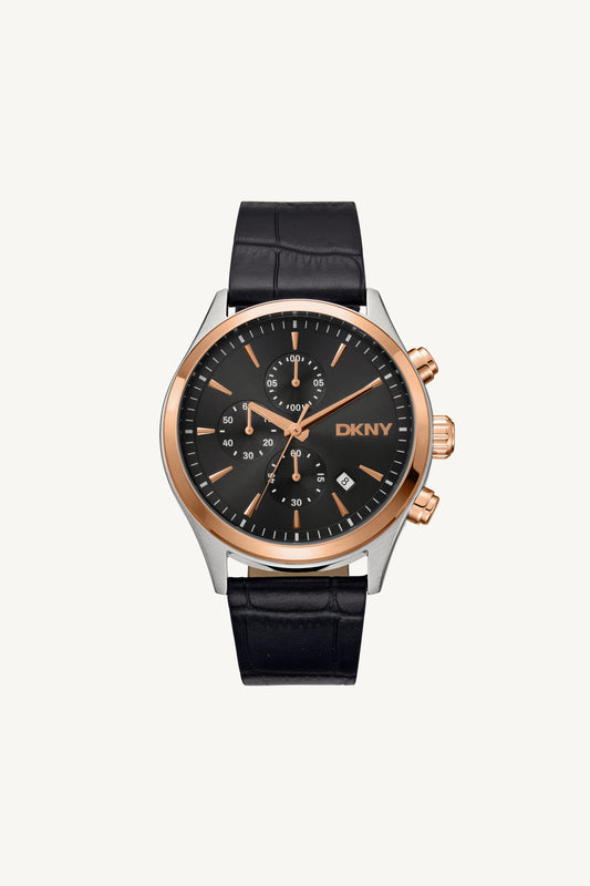 Men Black 43mm Watch