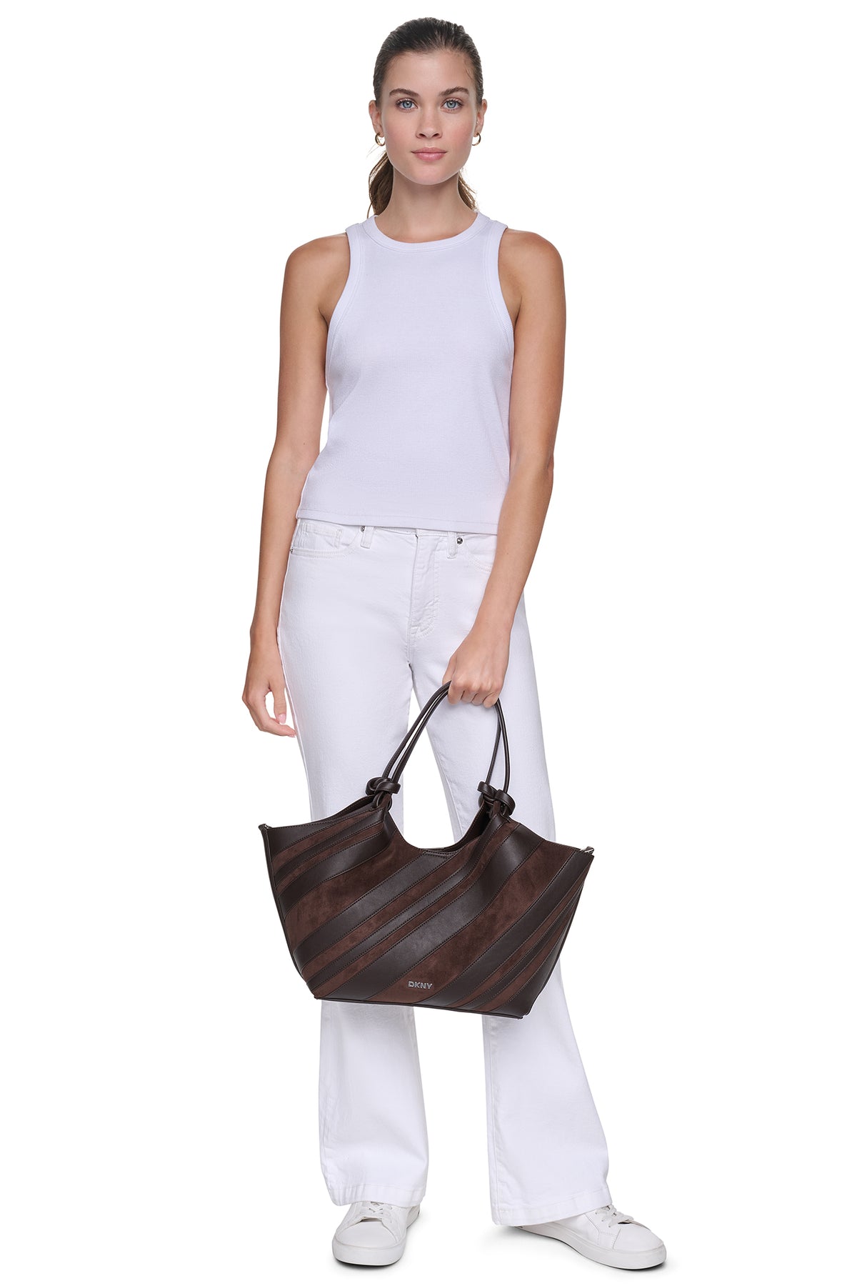 PAULA MEDIUM STRIPED TOTE