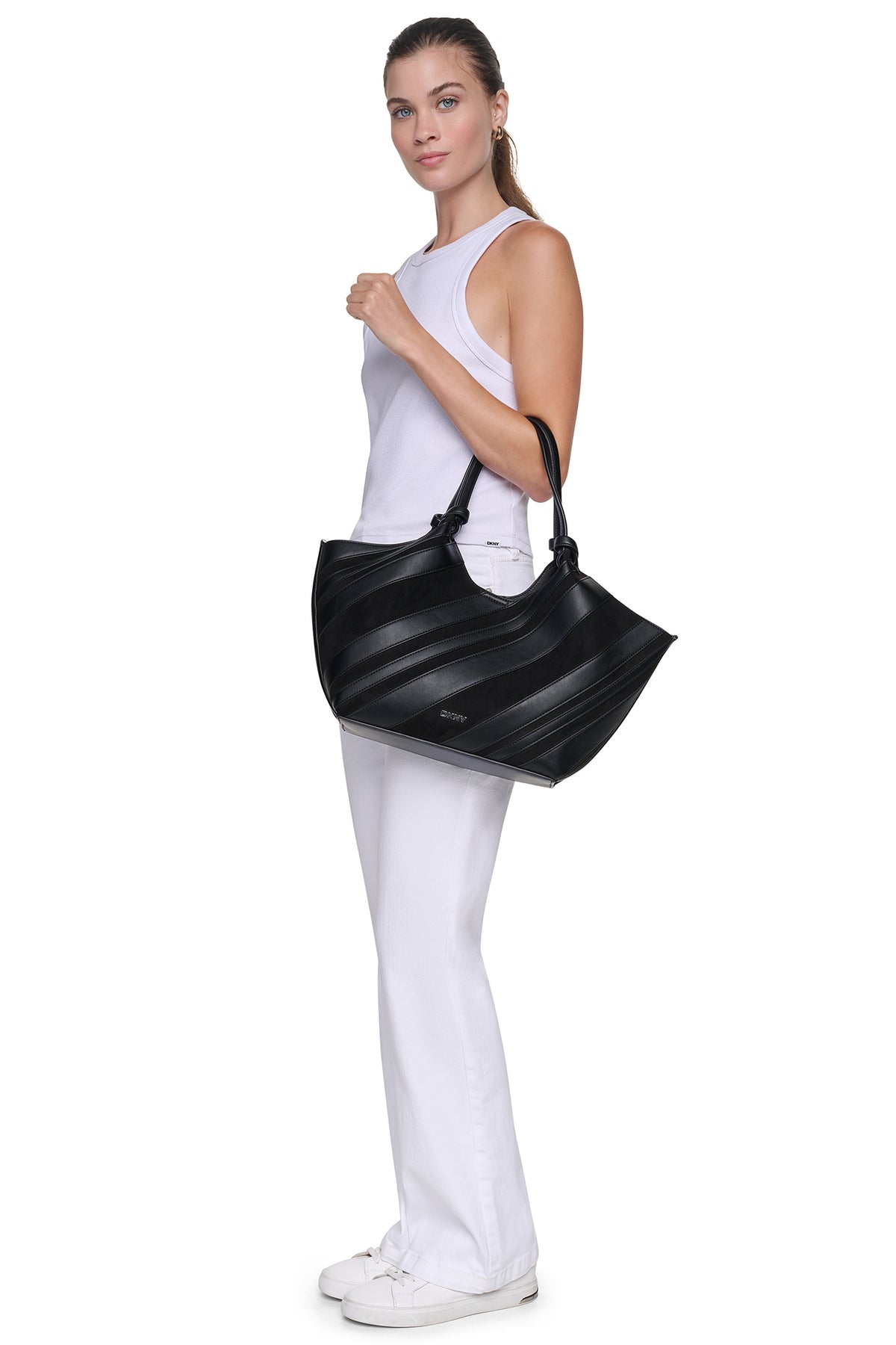 PAULA MEDIUM STRIPED TOTE