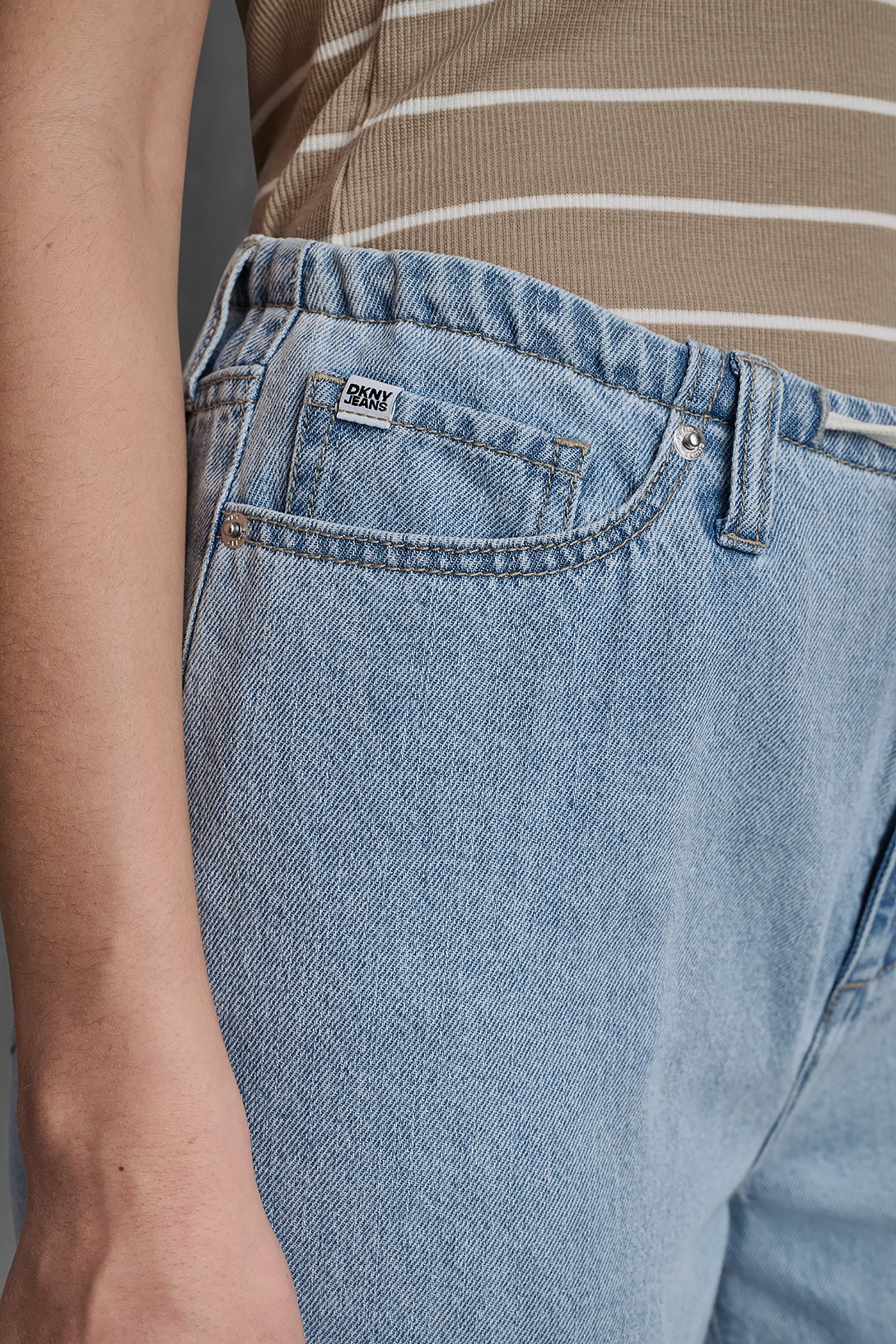 MID RISE DRAWCORD WIDE LEG PANTS