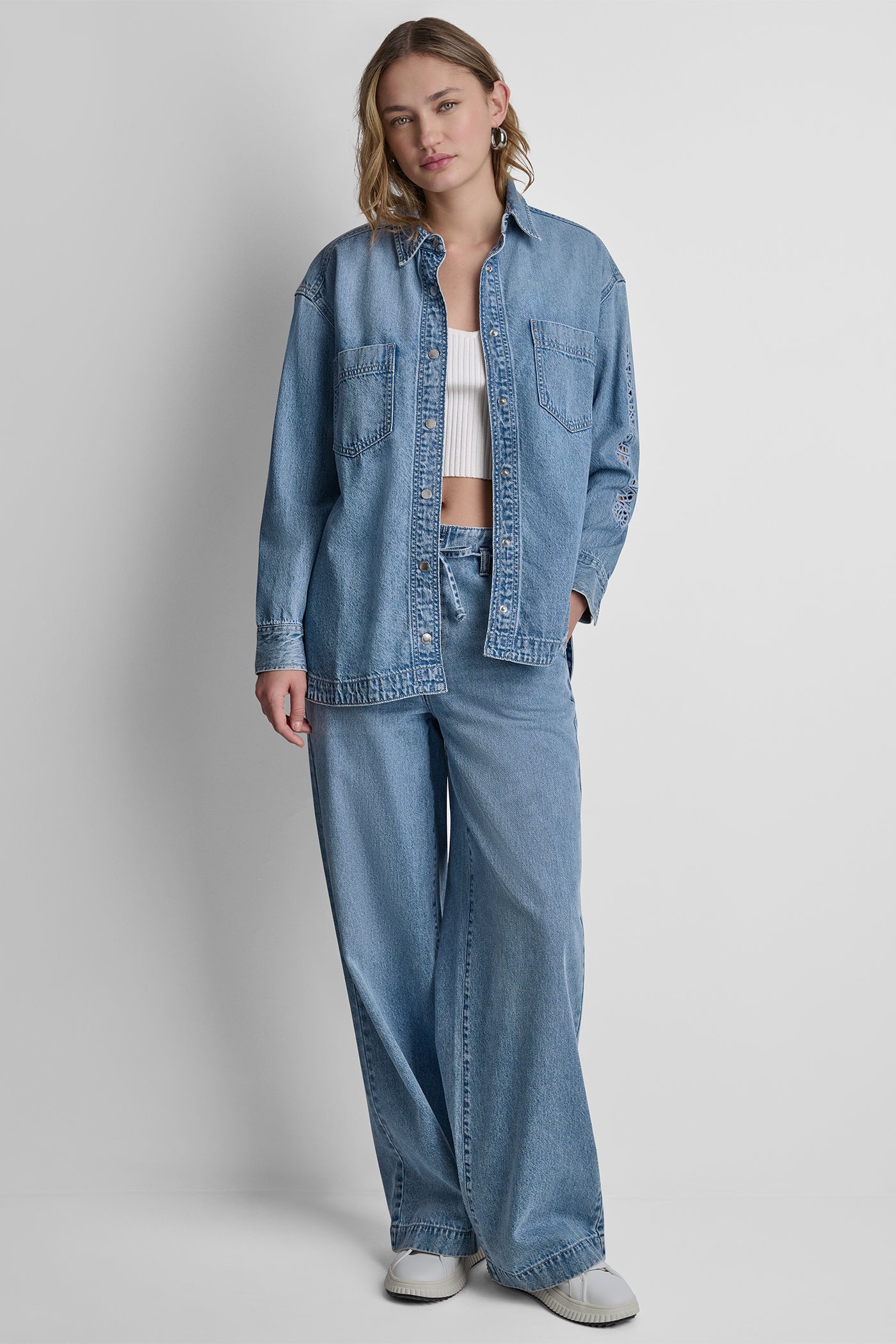 OVERSIZED SHIRT W LONG SLEEVE