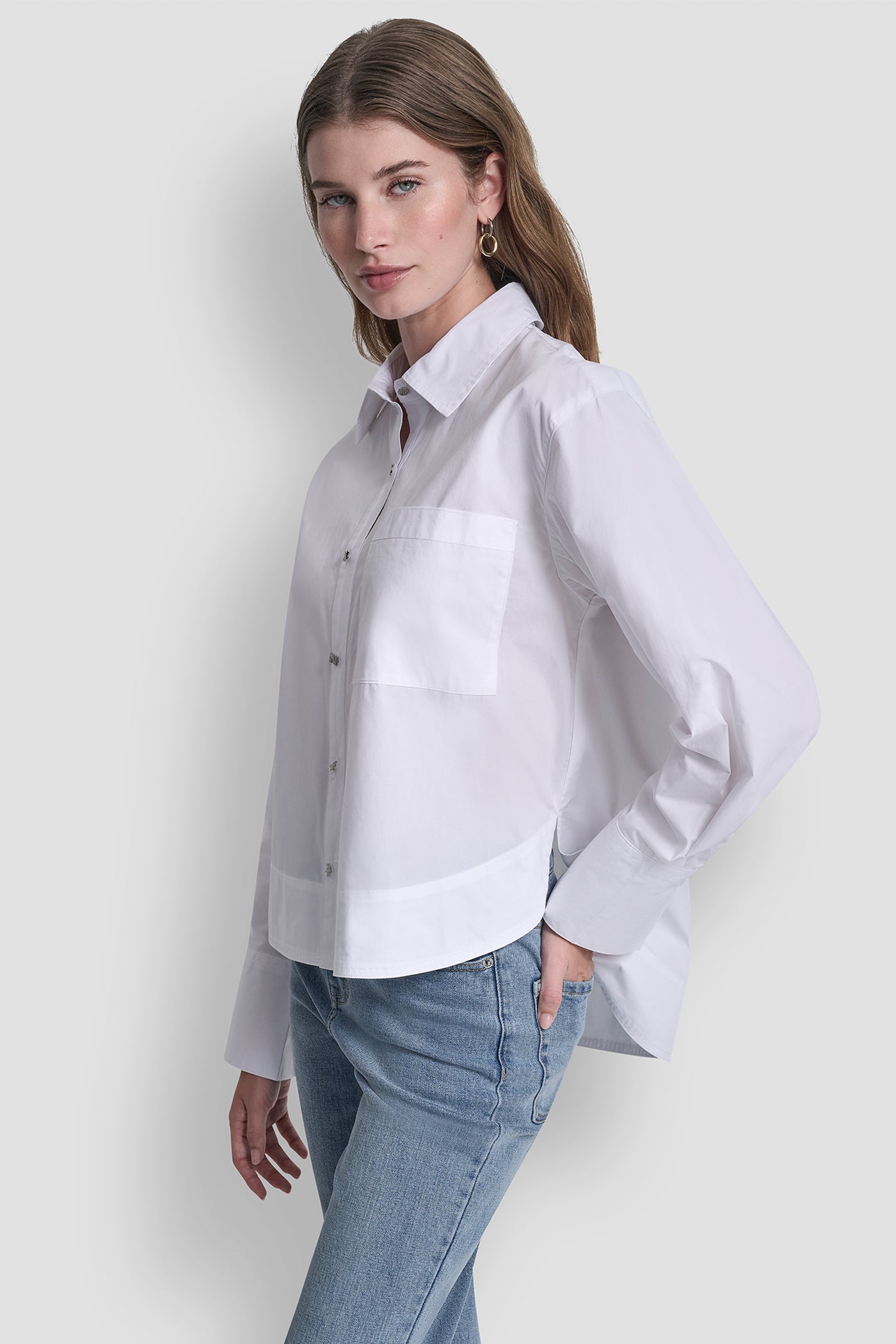 LONG SLEEVE BUTTON FRONT SHIRT