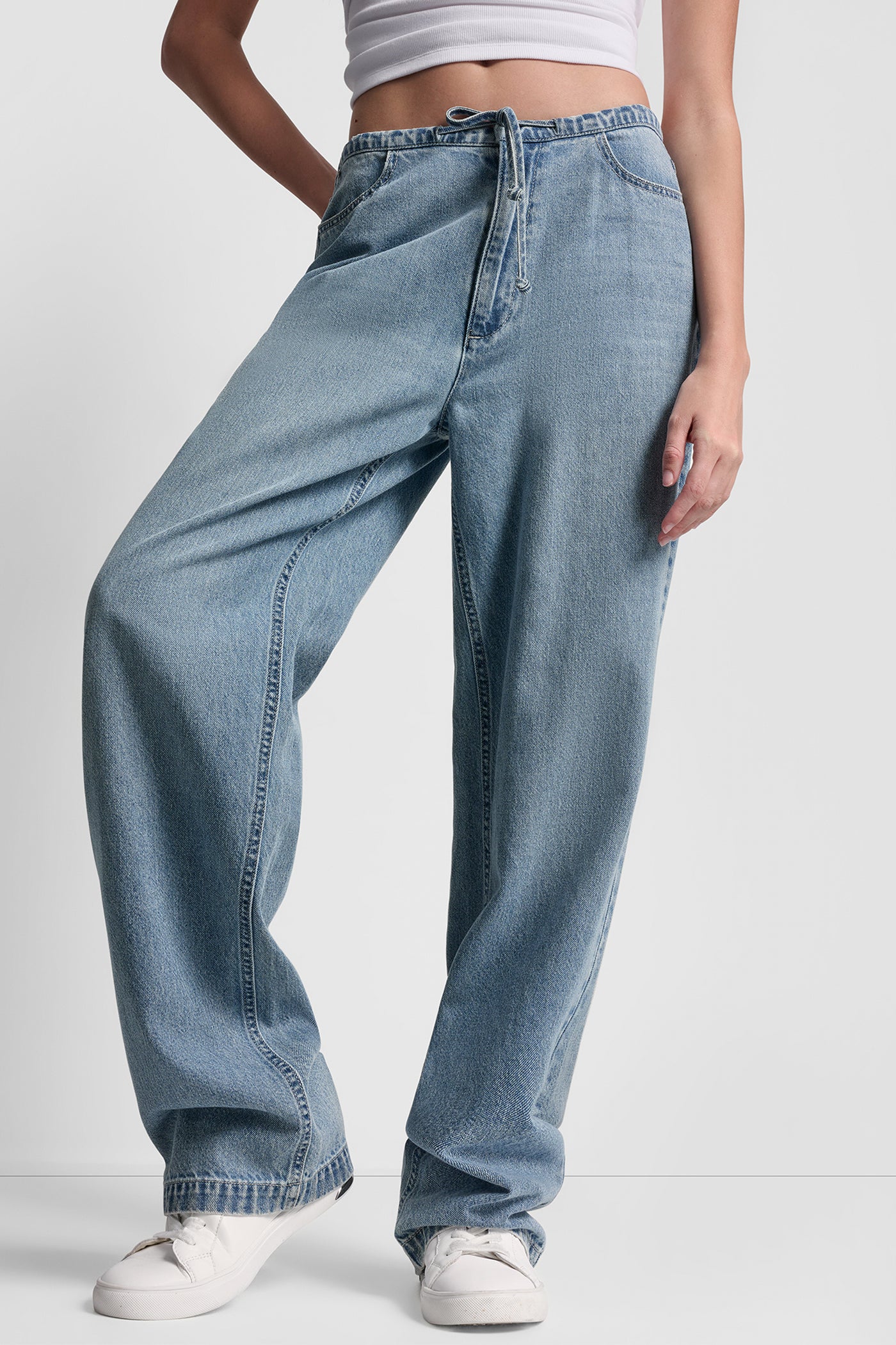 MID RISE FLOWY RELAX PANTS