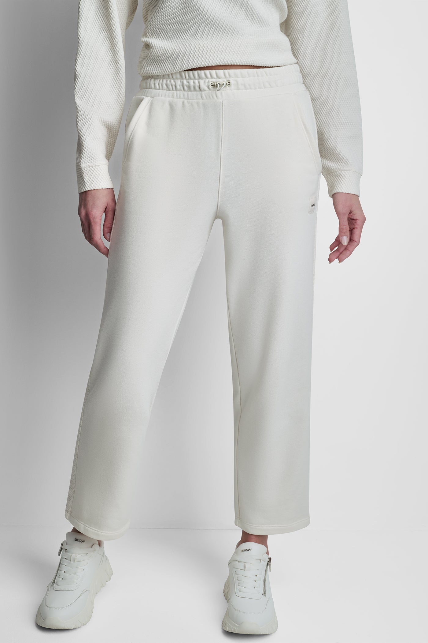 JACQUARD MIX HIGH-RISE PANTS