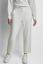 JACQUARD MIX HIGH-RISE PANTS