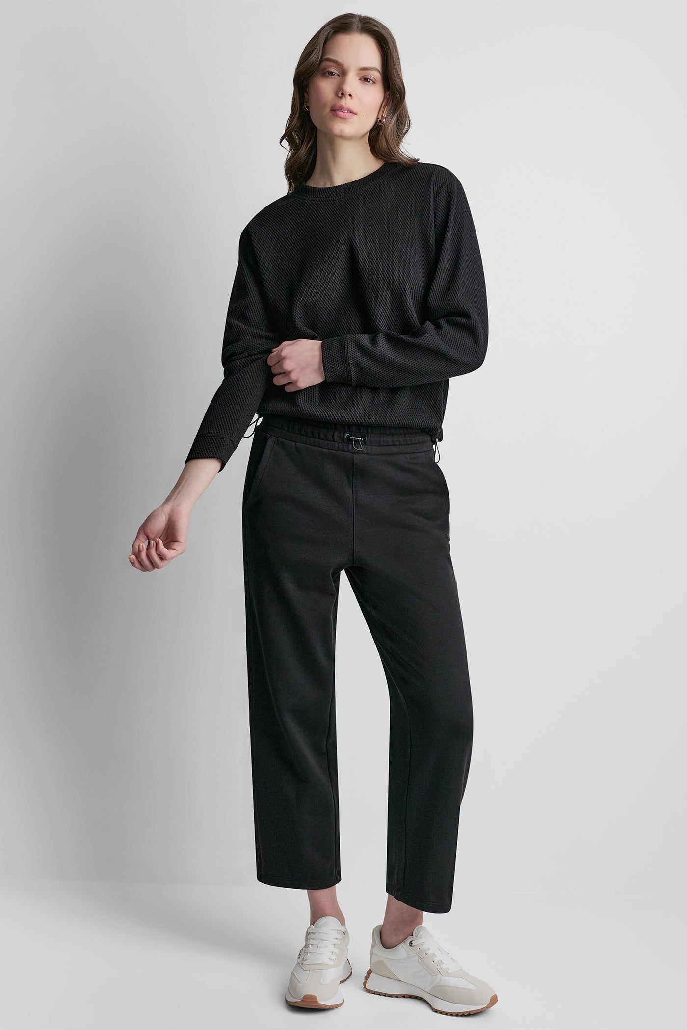 JACQUARD KNIT LONG SLEEVE TOP