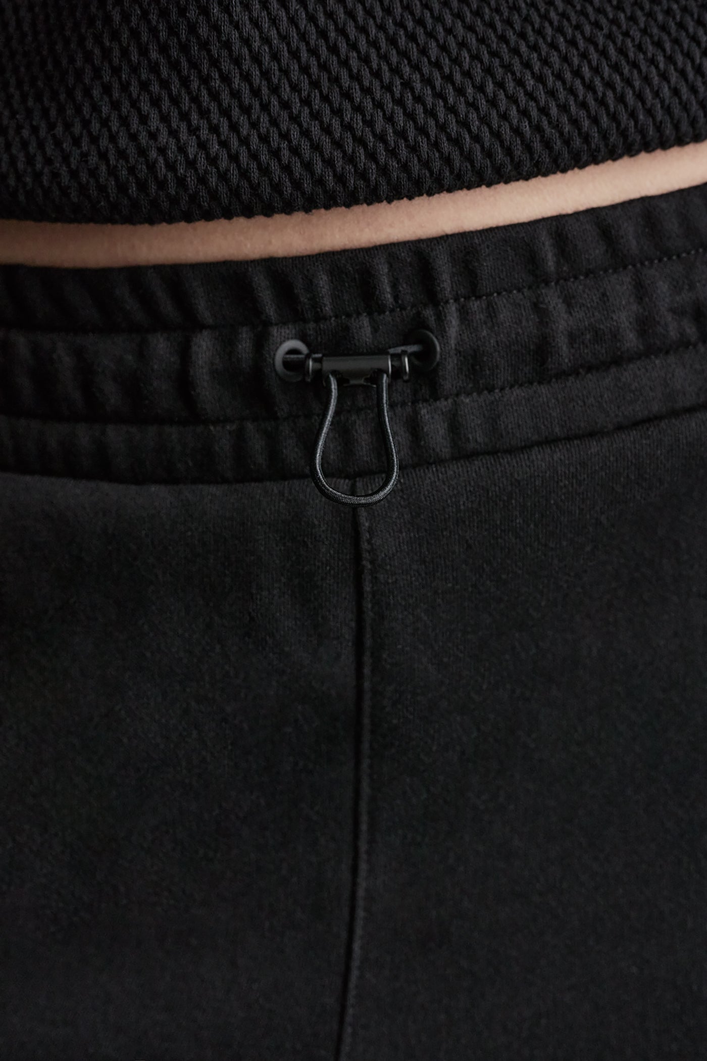 JACQUARD MIX HIGH-RISE PANTS