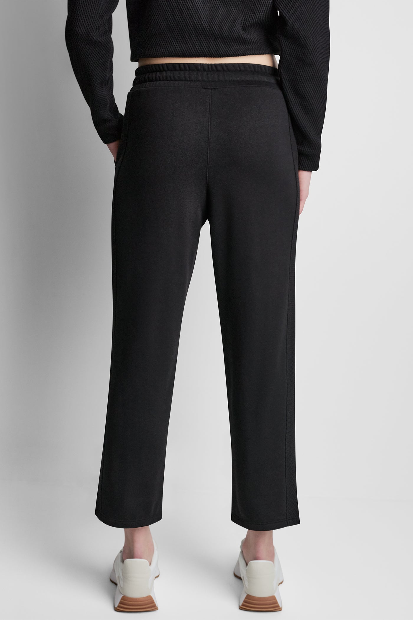 JACQUARD MIX HIGH-RISE PANTS