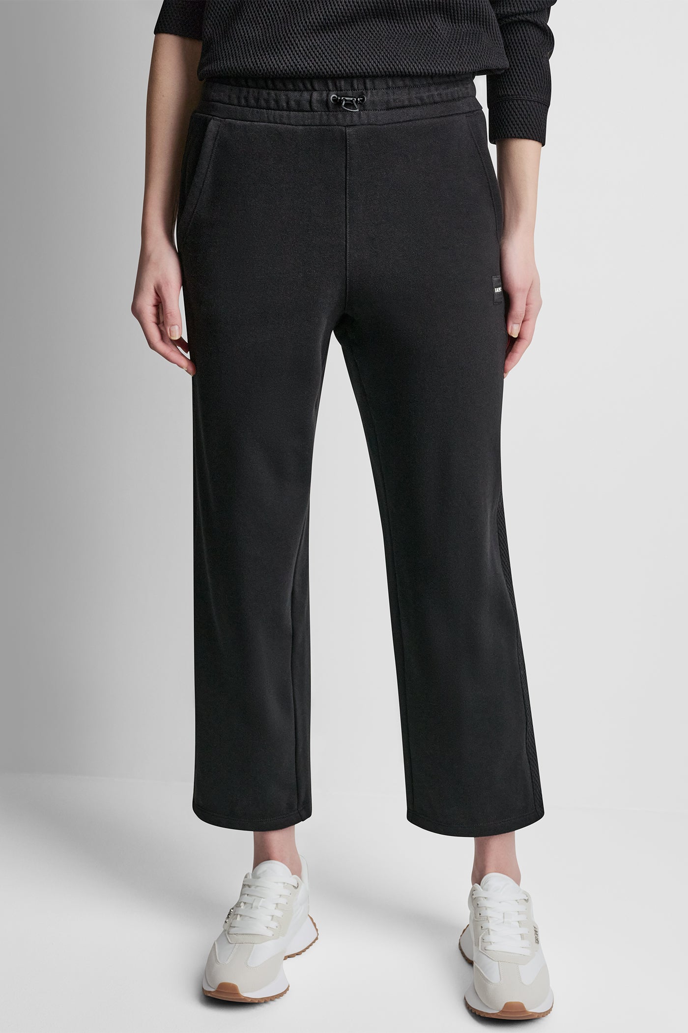 JACQUARD MIX HIGH-RISE PANTS