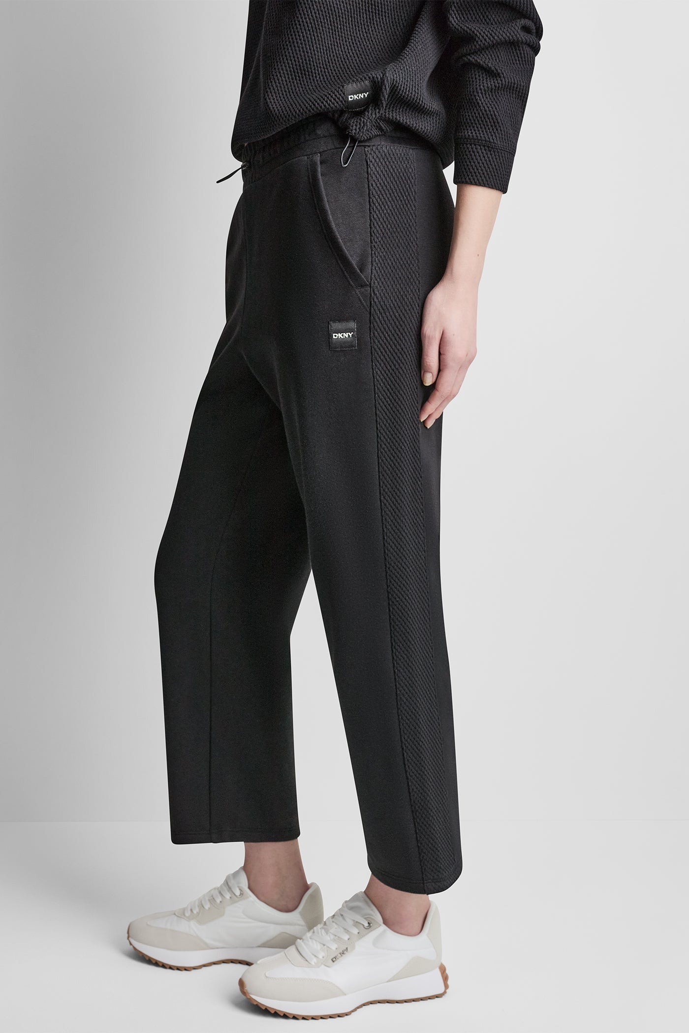 JACQUARD MIX HIGH-RISE PANTS