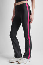 HIGH-RISE STRIPE FLARE LEGGING