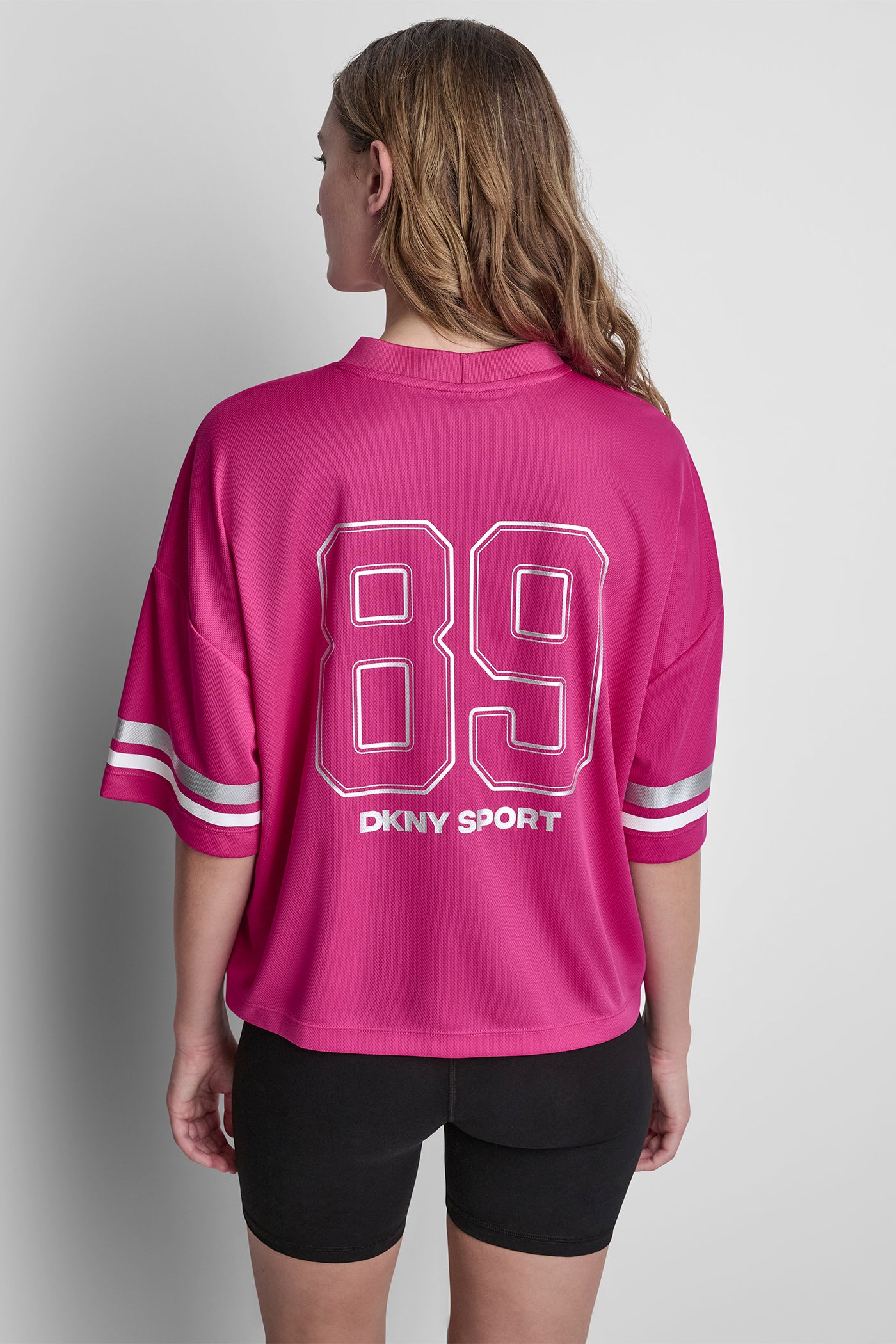DKNY VARSITY RHINESTONE TOP