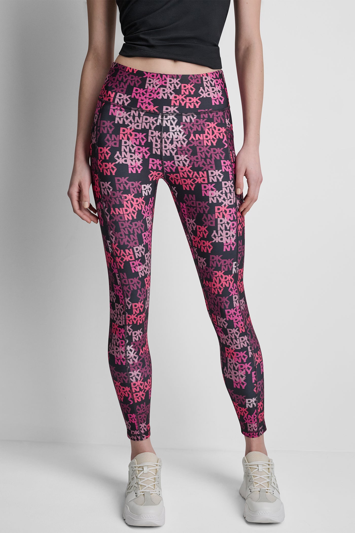 HIGH-RISE LOGO-JACQUARD 7/8-LENGTH ELEVATE LEGGING