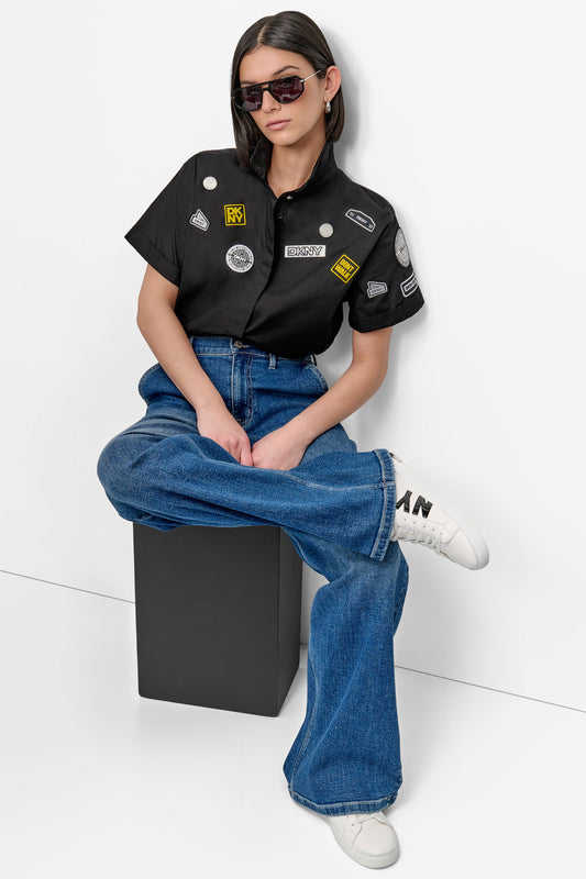 SHORT SLEEVE COLLARD PINS TEE