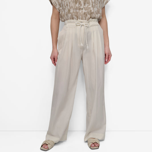 ROPE TIE FRONT WIDE LEG PANTS