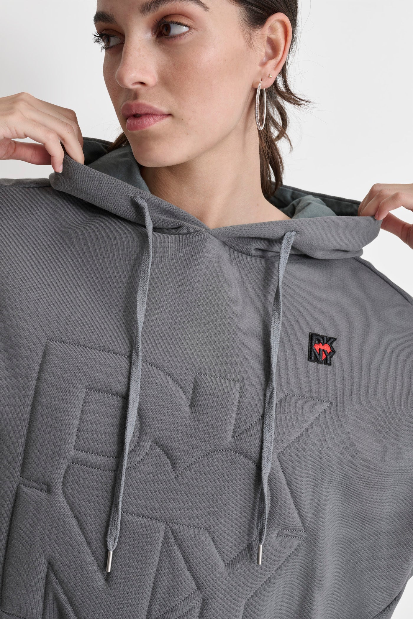 SMALL SLEEVE HOODIE WITH LOGO