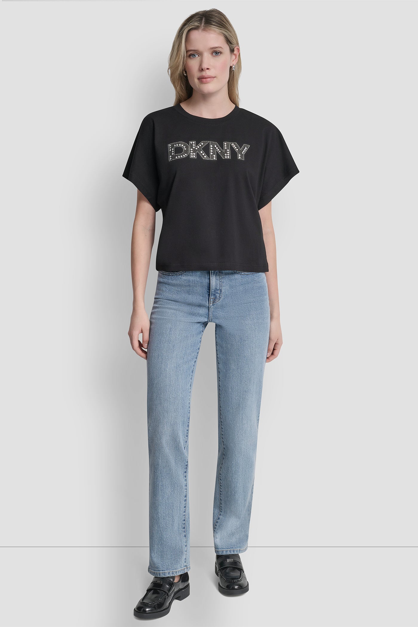 WIDE SLEEVE CMS BLING TOP