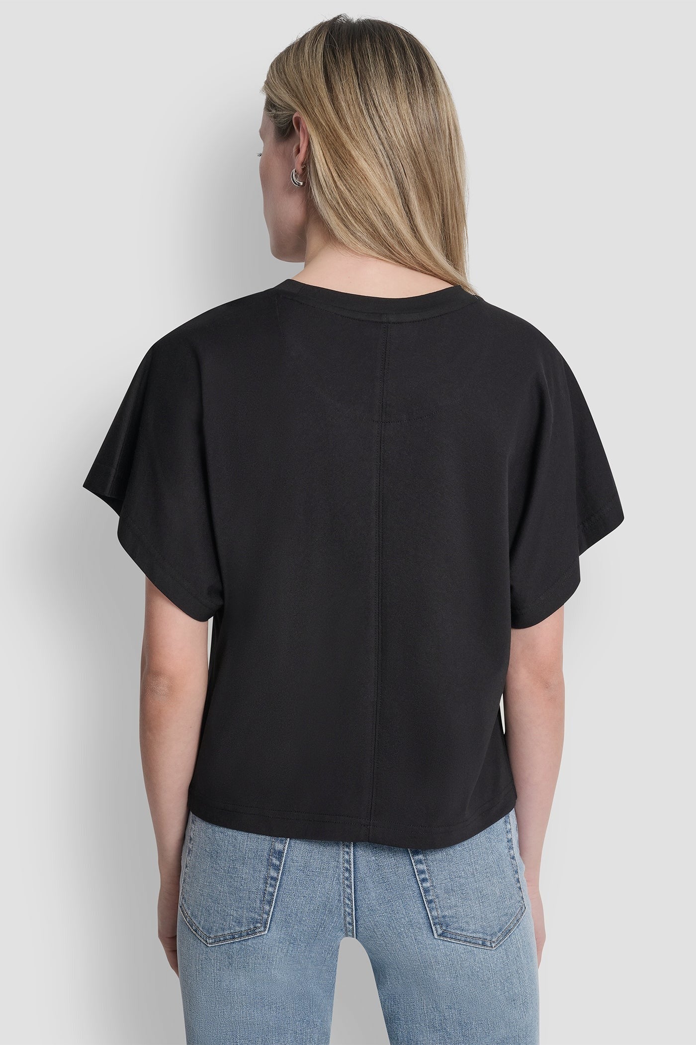 WIDE SLEEVE CMS BLING TOP