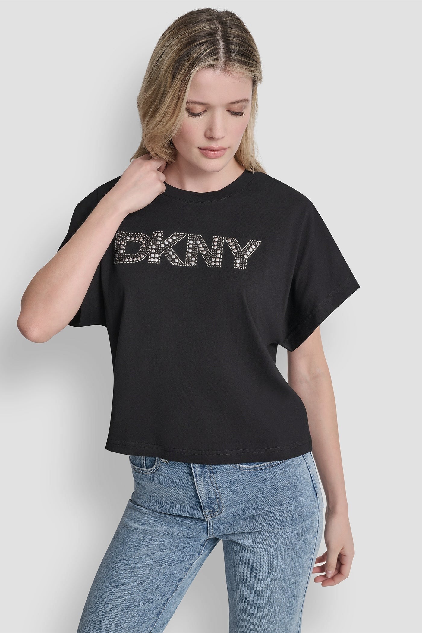 WIDE SLEEVE CMS BLING TOP