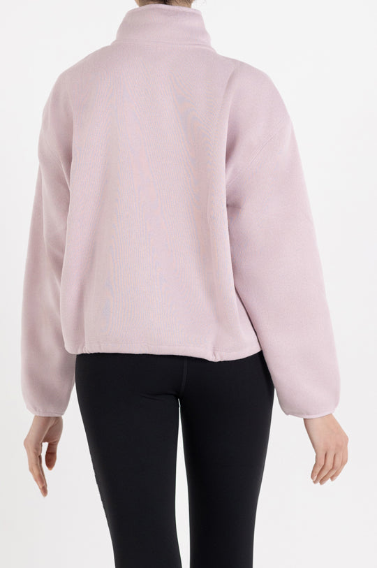 LONG SLEEVE HALF ZIP PULLOVER WITH KANGA POCKET