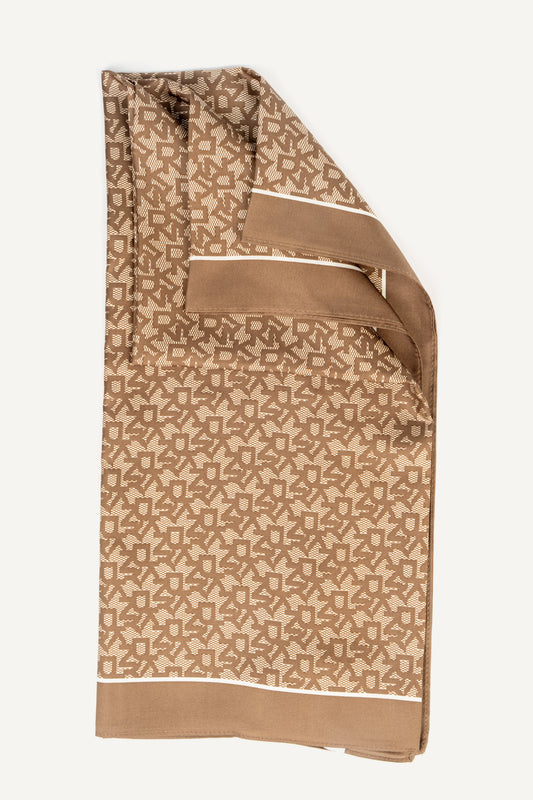 OBLONG BLOCK LOGO SCARF