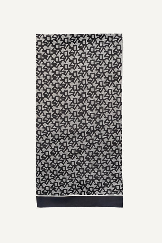 OBLONG BLOCK LOGO SCARF