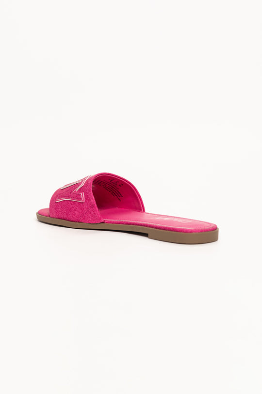 DKNY WILLOW FLAT SLIDE PINK