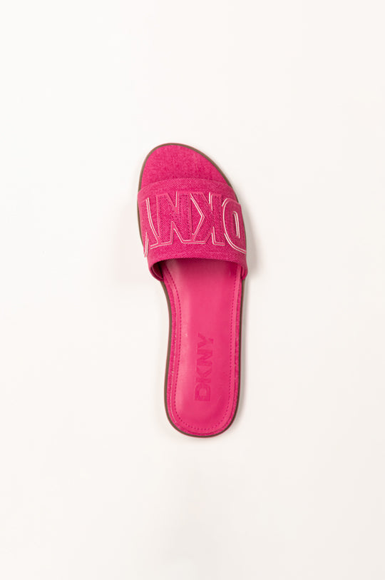 DKNY WILLOW FLAT SLIDE PINK