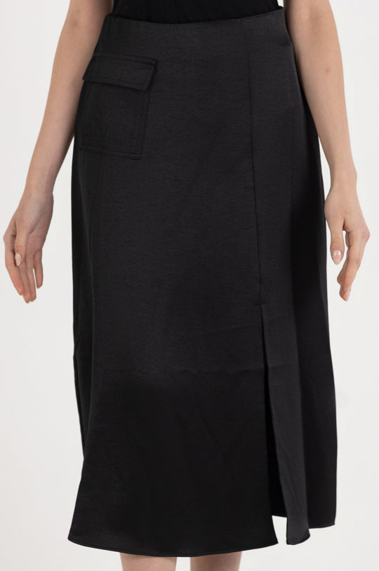 MIDI SKIRT WITH PATCH POCKET