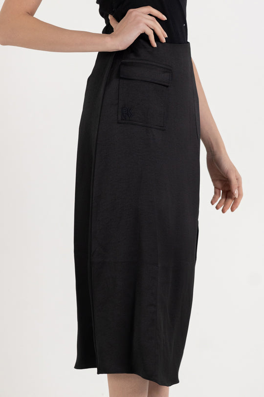 MIDI SKIRT WITH PATCH POCKET