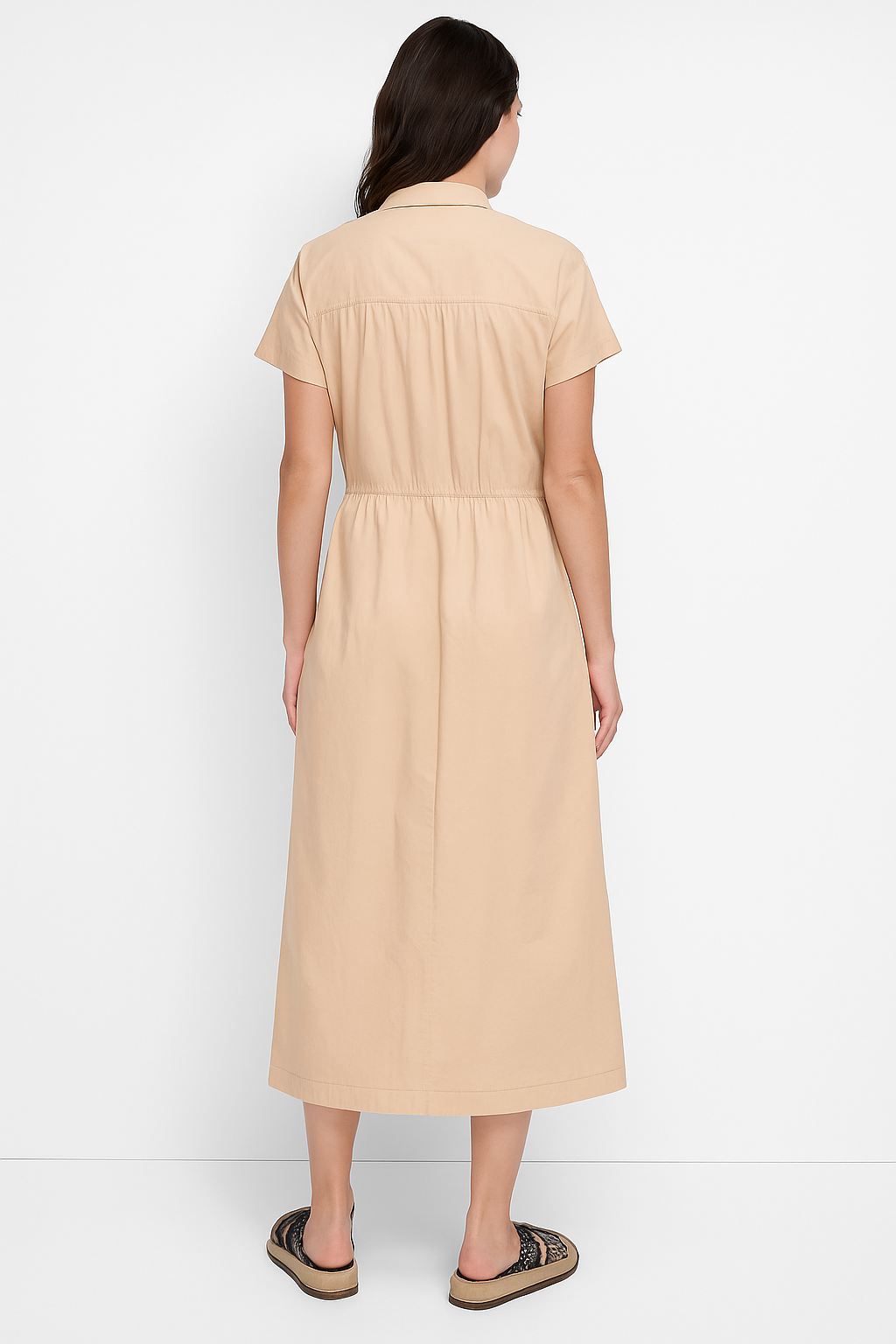 S/S BTN DOWN A-LINE