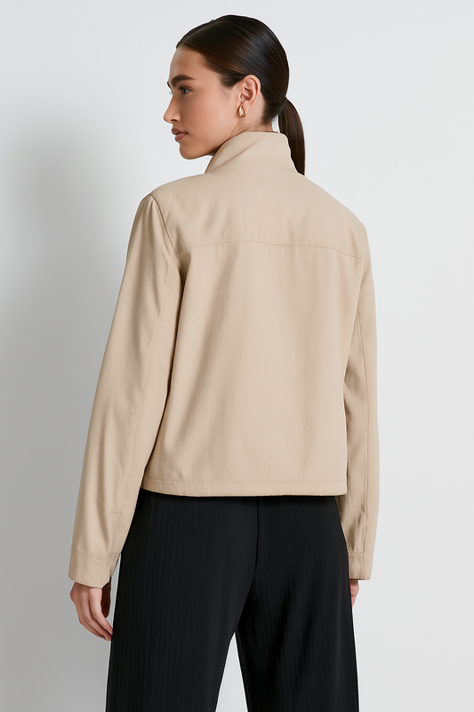 FUNNEL NECK BOMBER JACKET