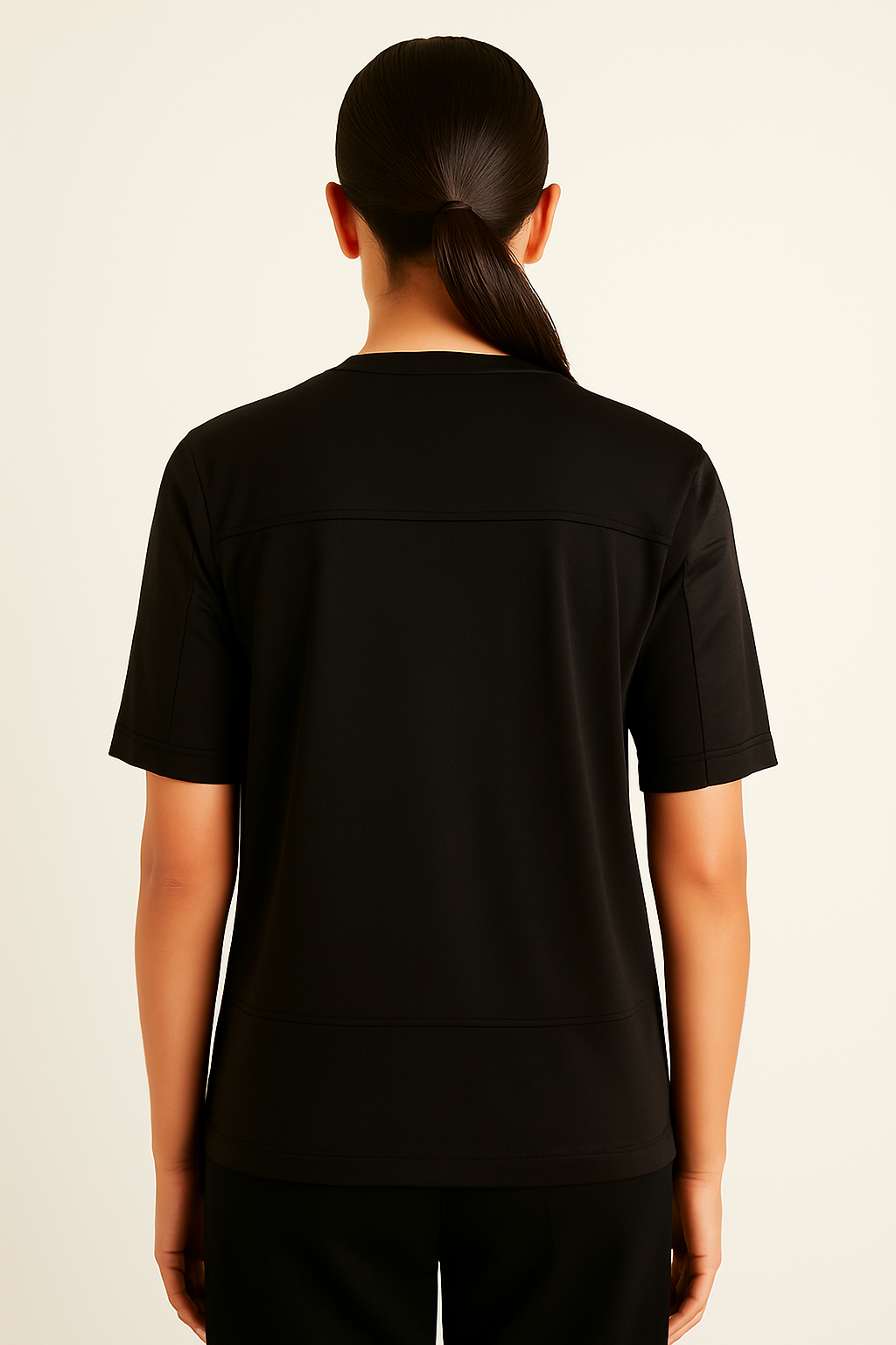 MIXED MEDIA TEE W/ S