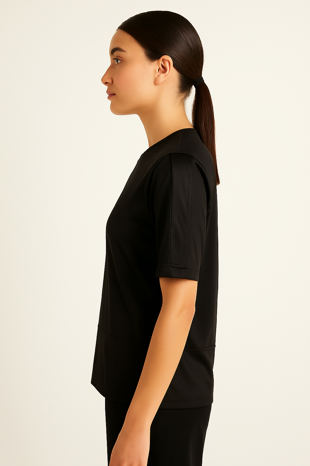 MIXED MEDIA TEE W/ S