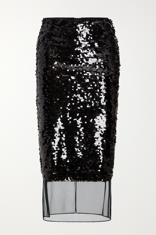 LAYERED MESH SKIRT