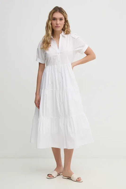 BUTTON FRONT POPLIN