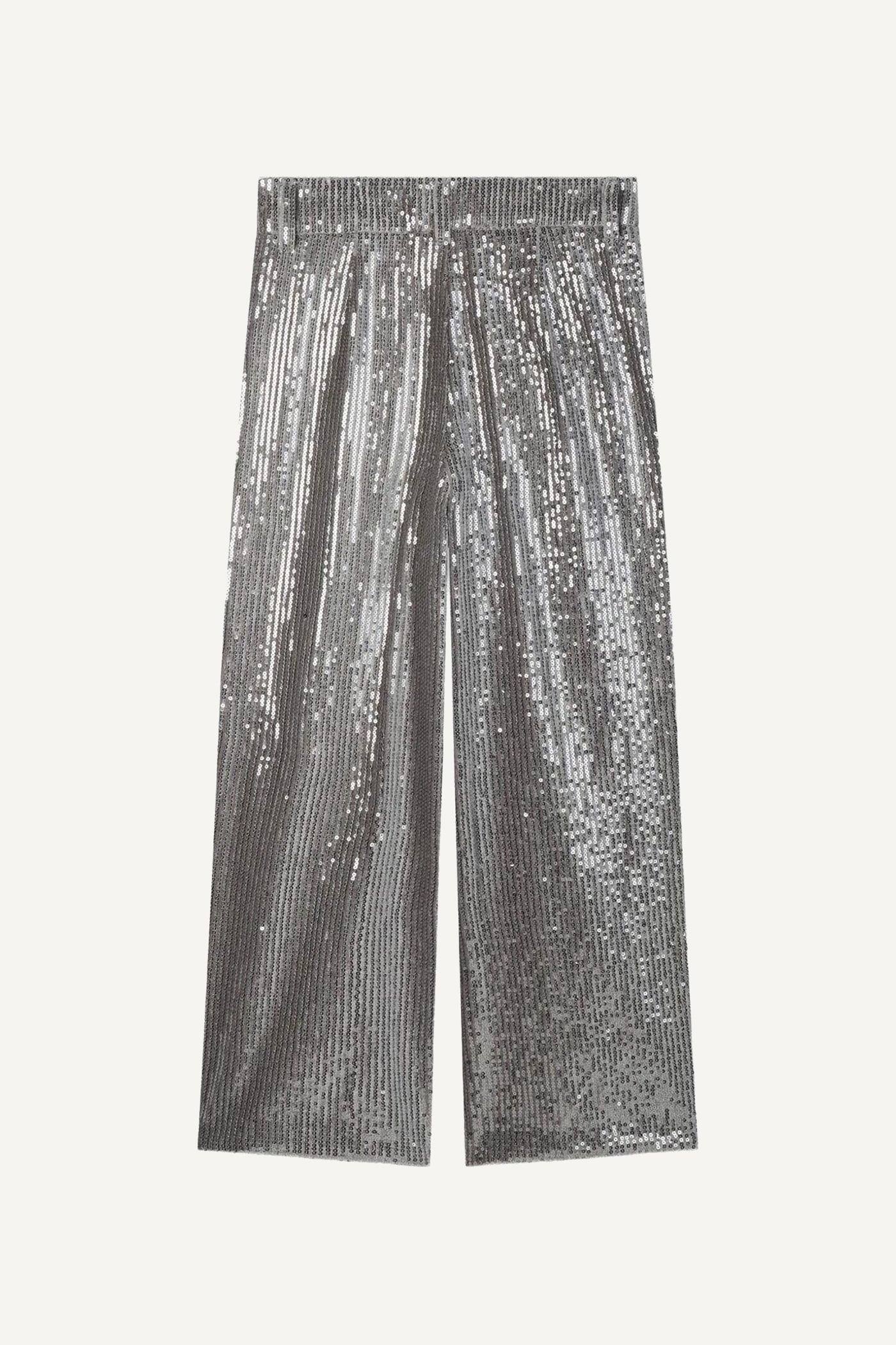 Girls Mini-Me Silver Pants