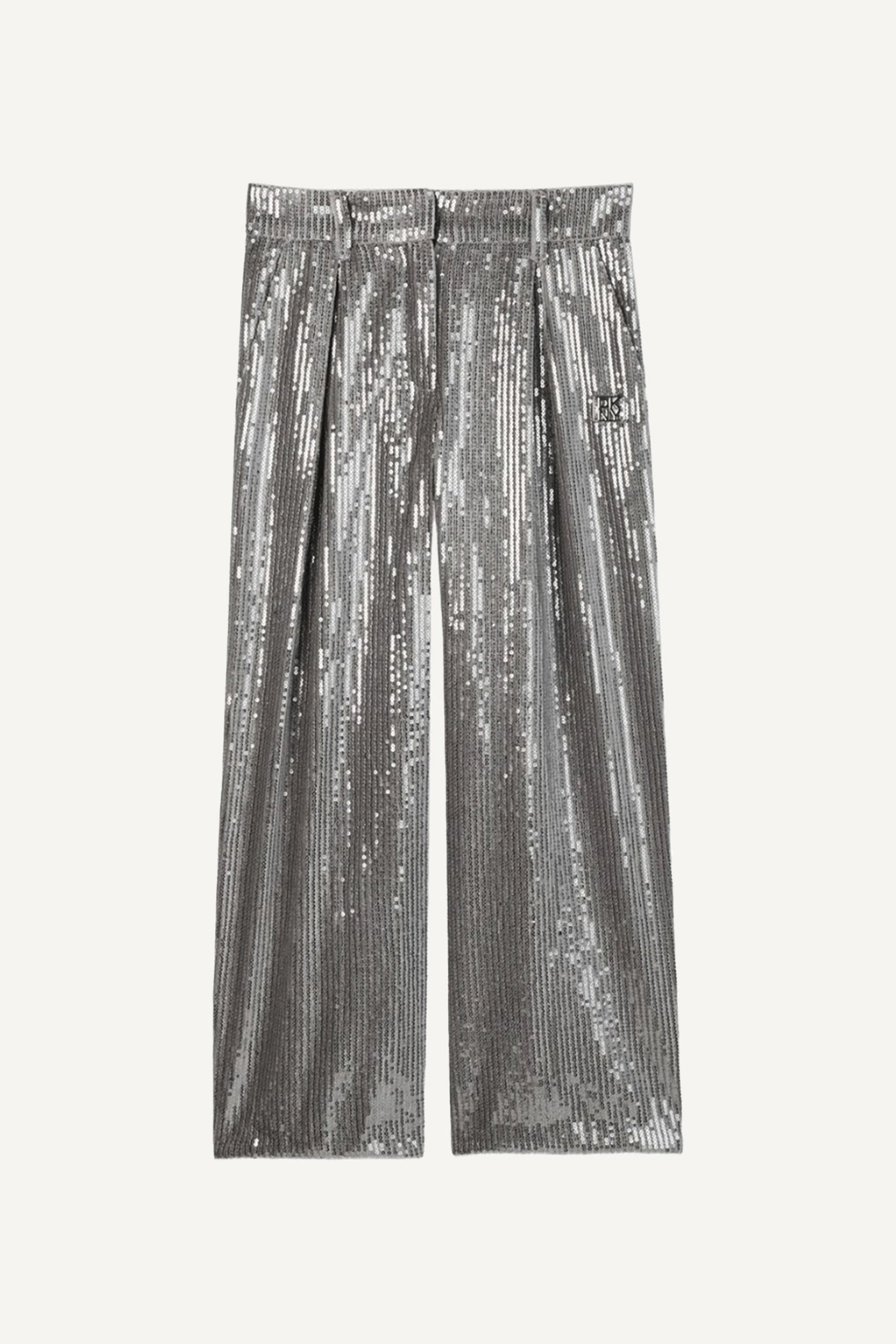 Girls Mini-Me Silver Pants
