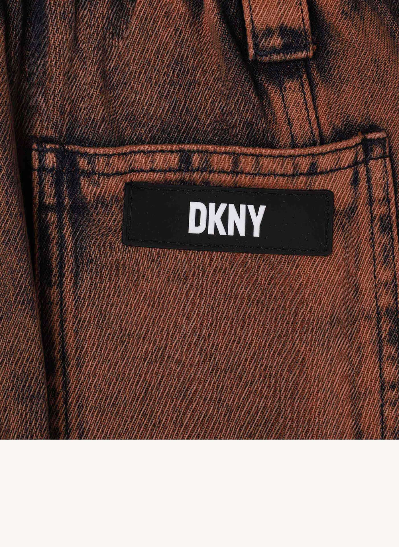 Denim Pants With Patch Pockets