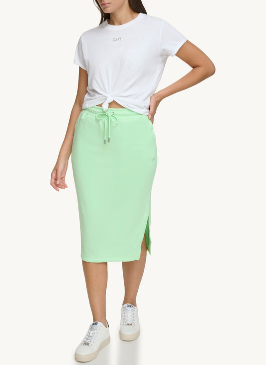 Logo Midi Skirt With Pockets