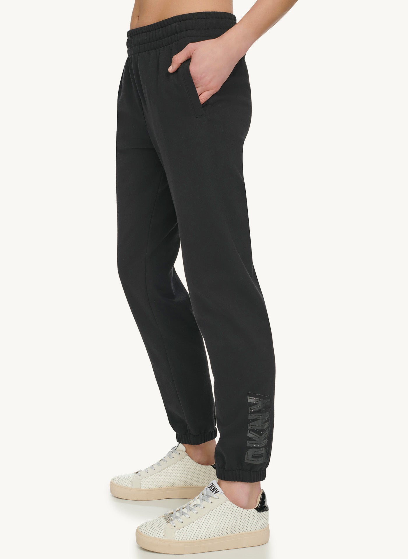 Jogger With Rhinestone Logo