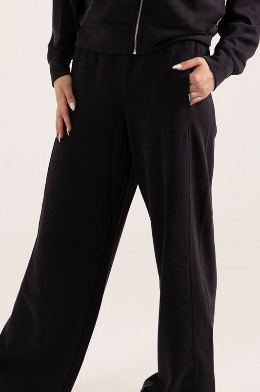 HIGHLINE RIB HIGH WAIST WIDE LEG 30" PANT