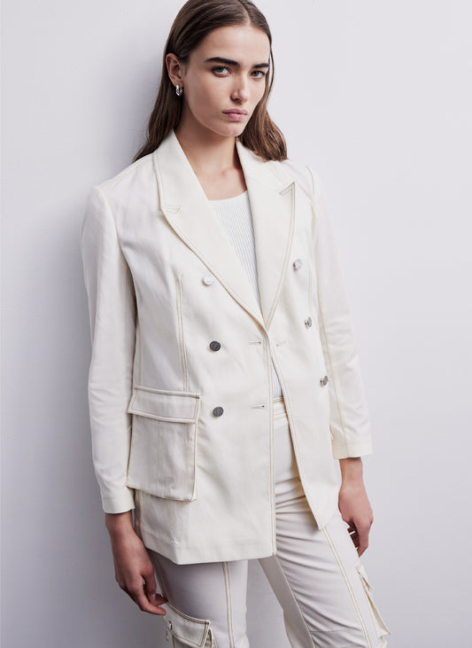 Straight Cut Oversized Blazer