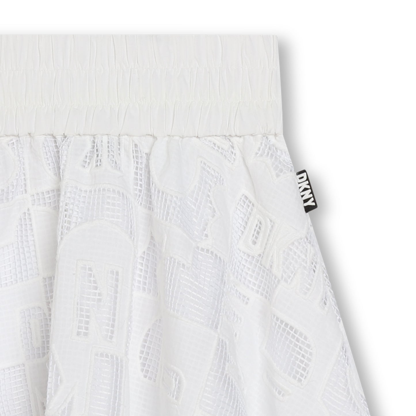 A-Line Skirt With Logo Texture