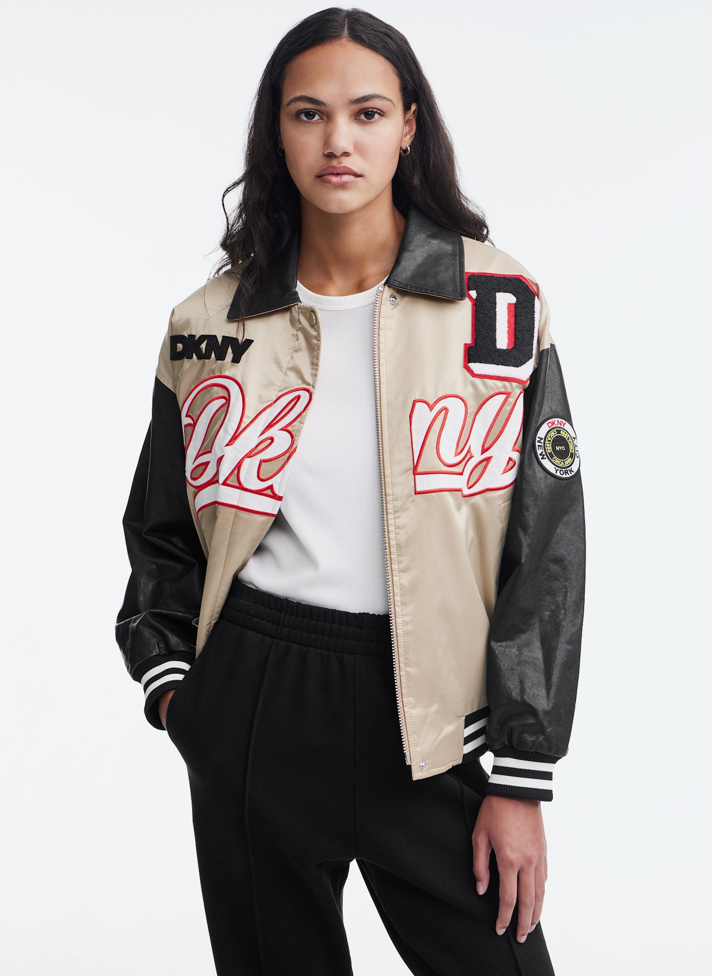 Long Sleeve Varsity Jacket With Logo