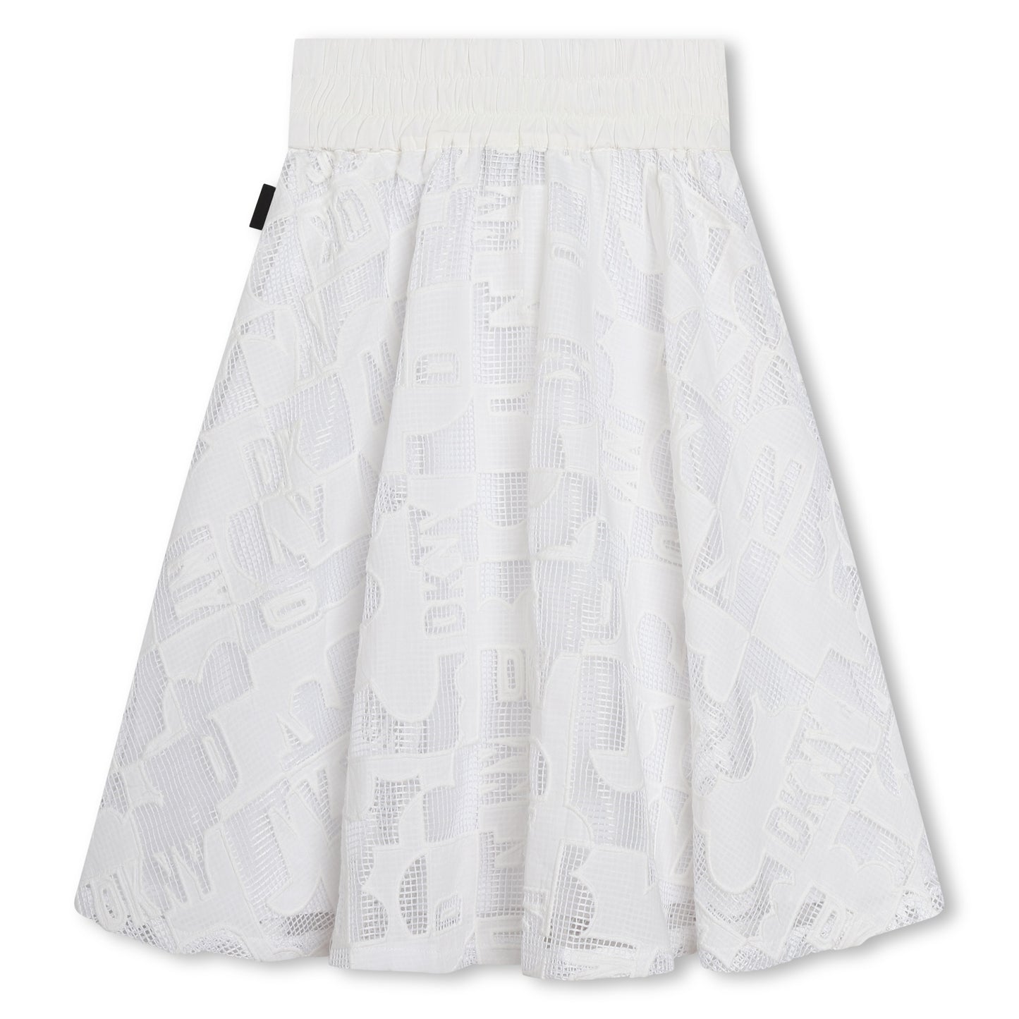 A-Line Skirt With Logo Texture