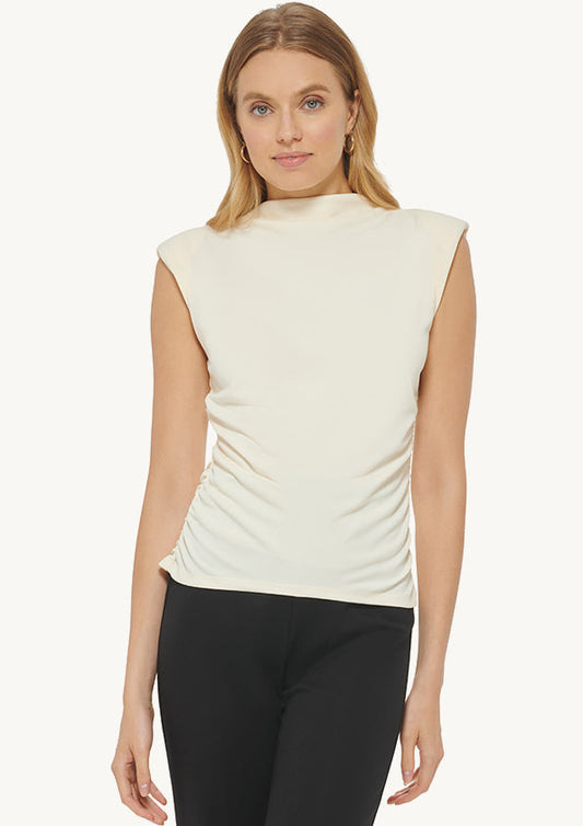 Sleeveless Side Ruch Top